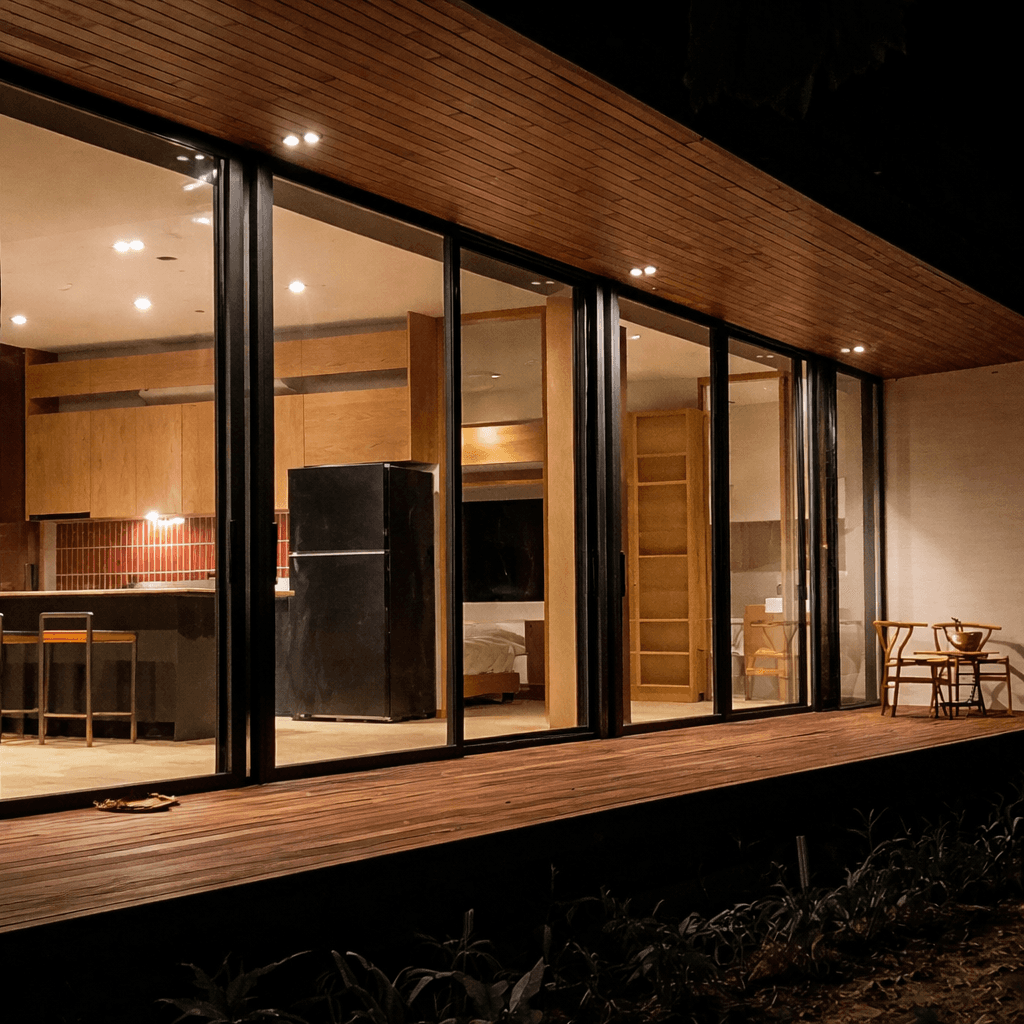 Modern prefab home exterior