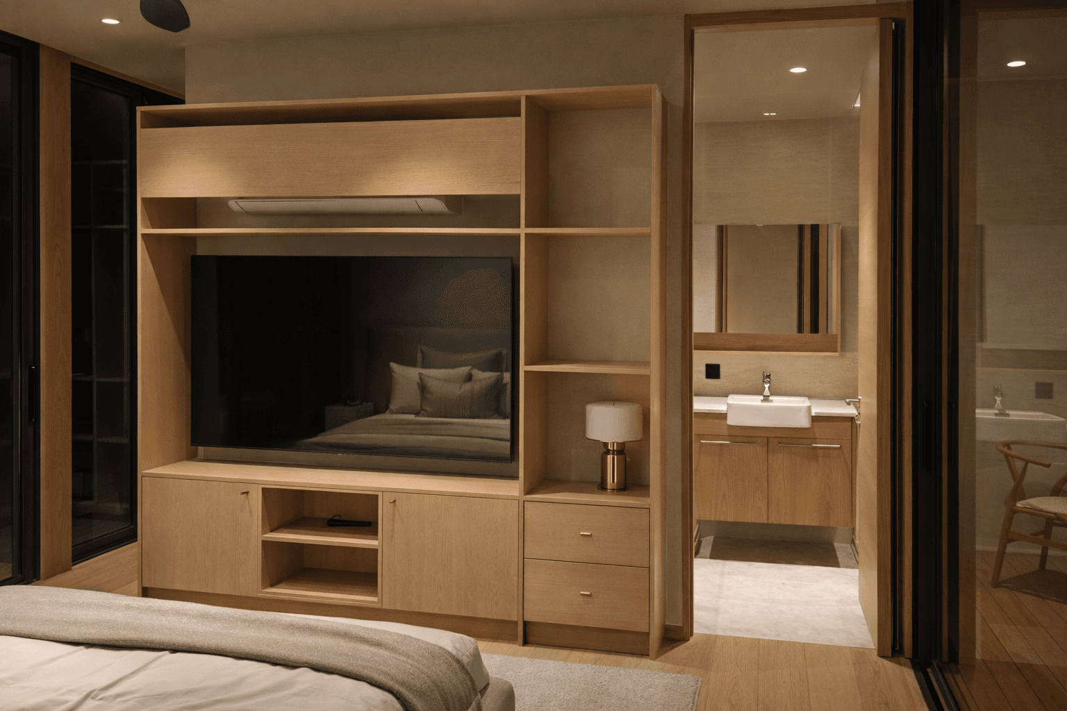 Poolside villa exterior